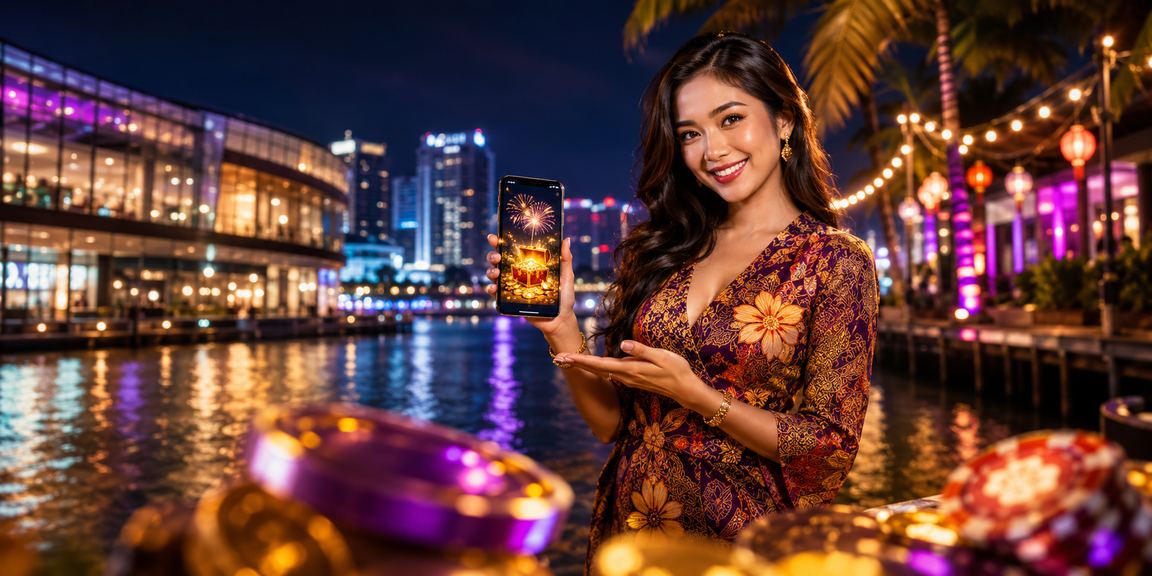 Pemain Langkawi bermain kasino mudah alih dengan tema batik Malaysia yang meriah
