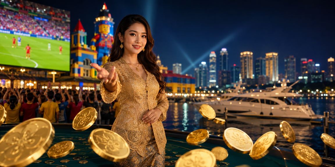 Pemain baccarat Malaysia berbusana kebaya tradisional di meja permainan