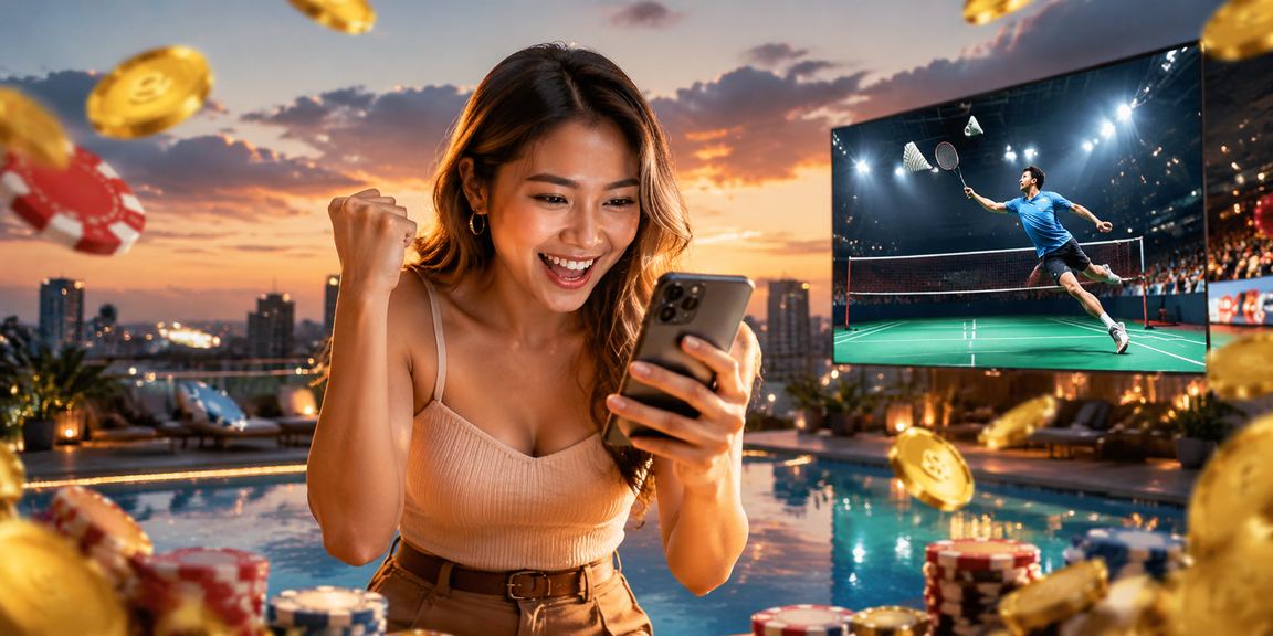 Pemain Malaysia bermain kasino dalam talian menggunakan telefon pintar di rumah
